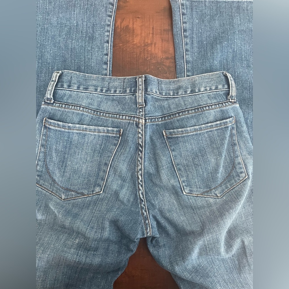 Paper denim and cloth low rise straight jeans